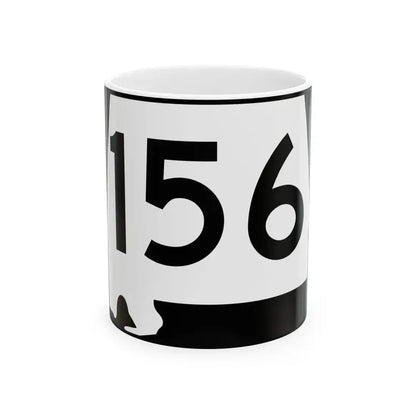 Alabama 156 (Alabama) (Road Sign) White Coffee Mug 11oz - Go Mug Yourself