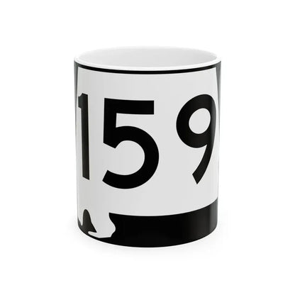 Alabama 159 (Alabama) (Road Sign) White Coffee Mug 11oz - Go Mug Yourself