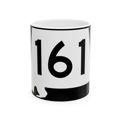 Alabama 161 (Alabama) (Road Sign) White Coffee Mug 11oz - Go Mug Yourself