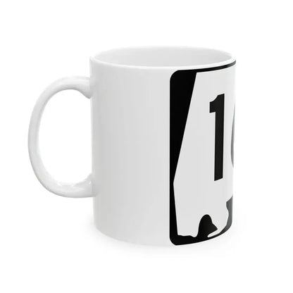 Alabama 161 (Alabama) (Road Sign) White Coffee Mug - Go Mug Yourself
