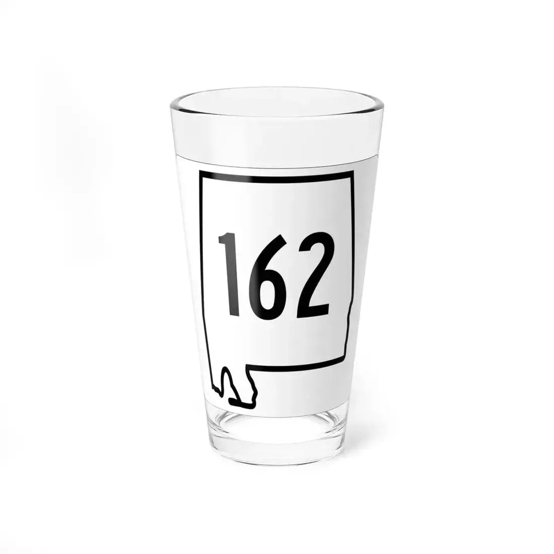 Alabama 162 1960 (Alabama) (Road Sign) Pint Glass 16oz 16oz - Go Mug Yourself