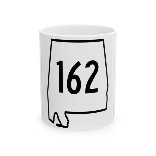 Alabama 162 1960 (Alabama) (Road Sign) White Coffee Mug 11oz - Go Mug Yourself
