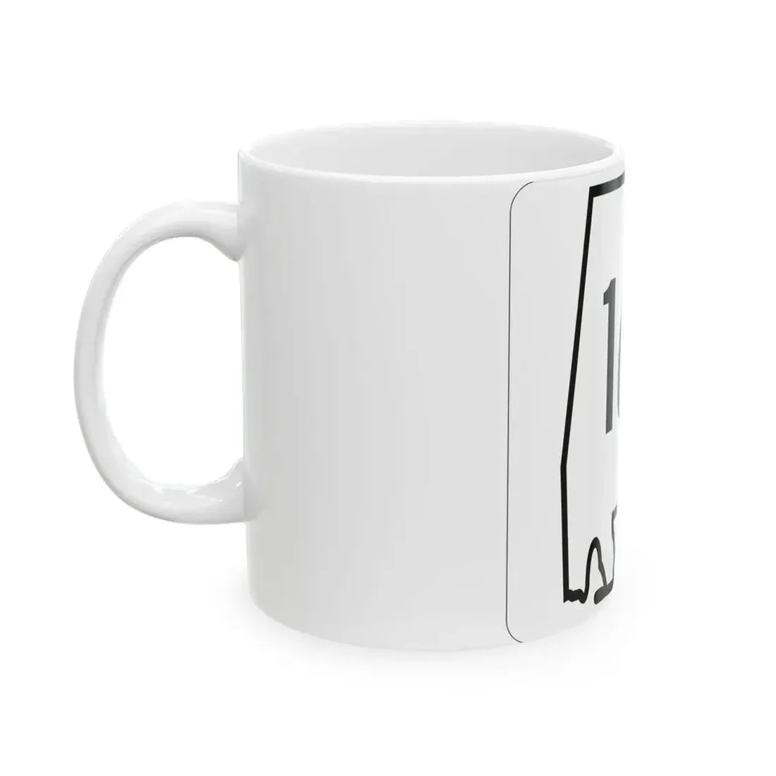 Alabama 162 1960 (Alabama) (Road Sign) White Coffee Mug - Go Mug Yourself