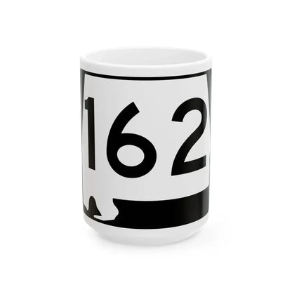 Alabama 162 (Alabama) (Road Sign) White Coffee Mug 15oz - Go Mug Yourself