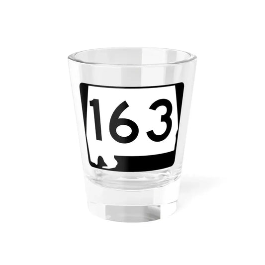 Alabama 163 (Alabama) (Road Sign) Shot Glass 1.5oz 1.5oz - Go Mug Yourself