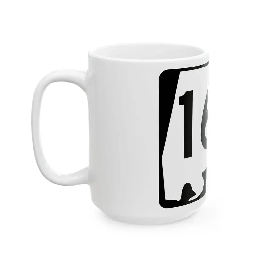 Alabama 163 (Alabama) (Road Sign) White Coffee Mug - Go Mug Yourself