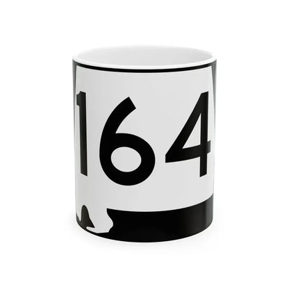 Alabama 164 (Alabama) (Road Sign) White Coffee Mug 11oz - Go Mug Yourself