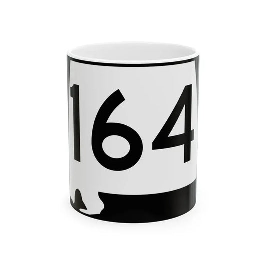 Alabama 164 (Alabama) (Road Sign) White Coffee Mug 11oz - Go Mug Yourself