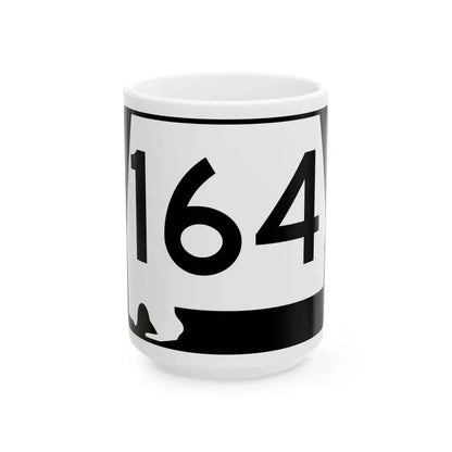 Alabama 164 (Alabama) (Road Sign) White Coffee Mug 15oz - Go Mug Yourself