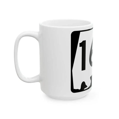 Alabama 165 (Alabama) (Road Sign) White Coffee Mug - Go Mug Yourself