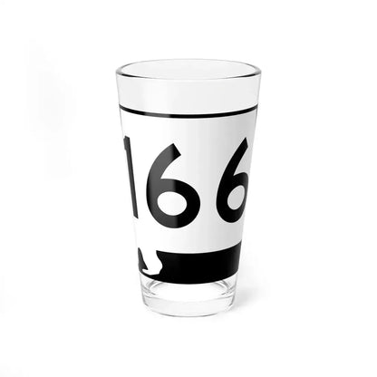 Alabama 166 (Alabama) (Road Sign) Pint Glass 16oz 16oz - Go Mug Yourself