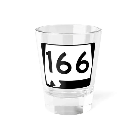 Alabama 166 (Alabama) (Road Sign) Shot Glass 1.5oz 1.5oz - Go Mug Yourself