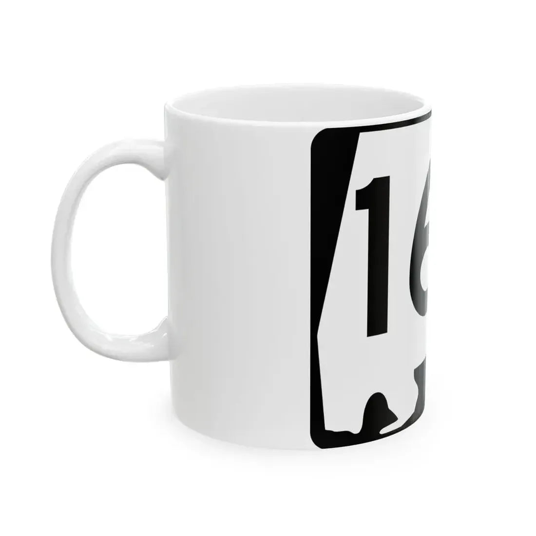 Alabama 166 (Alabama) (Road Sign) White Coffee Mug - Go Mug Yourself