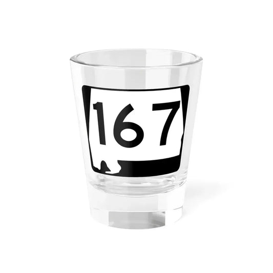 Alabama 167 (Alabama) (Road Sign) Shot Glass 1.5oz 1.5oz - Go Mug Yourself