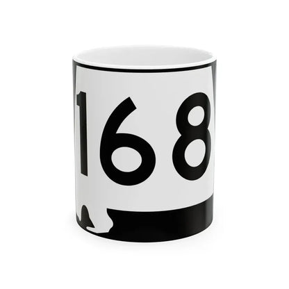 Alabama 168 (Alabama) (Road Sign) White Coffee Mug 11oz - Go Mug Yourself