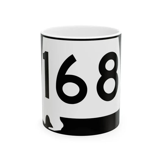 Alabama 168 (Alabama) (Road Sign) White Coffee Mug 11oz - Go Mug Yourself