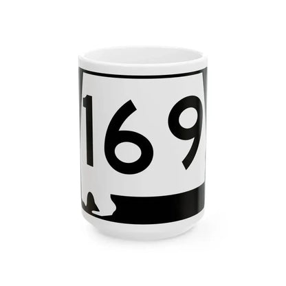 Alabama 169 (Alabama) (Road Sign) White Coffee Mug 15oz - Go Mug Yourself