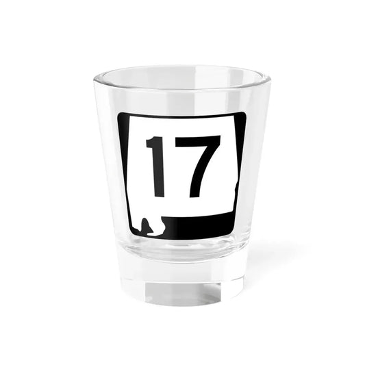 Alabama 17 (Alabama) (Road Sign) Shot Glass 1.5oz 1.5oz - Go Mug Yourself