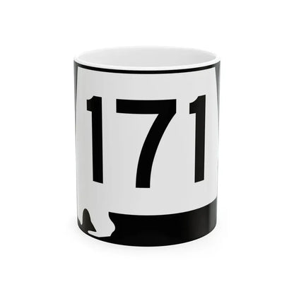 Alabama 171 (Alabama) (Road Sign) White Coffee Mug - Go Mug Yourself