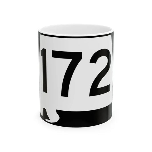 Alabama 172 (Alabama) (Road Sign) White Coffee Mug 11oz - Go Mug Yourself
