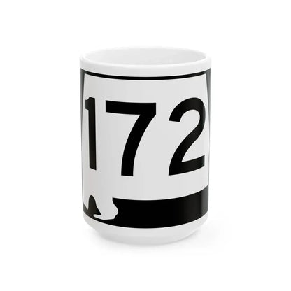Alabama 172 (Alabama) (Road Sign) White Coffee Mug 15oz - Go Mug Yourself