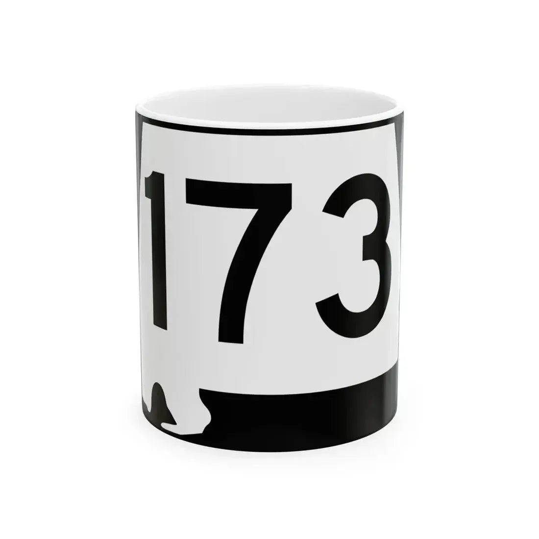 Alabama 173 (Alabama) (Road Sign) White Coffee Mug 11oz - Go Mug Yourself