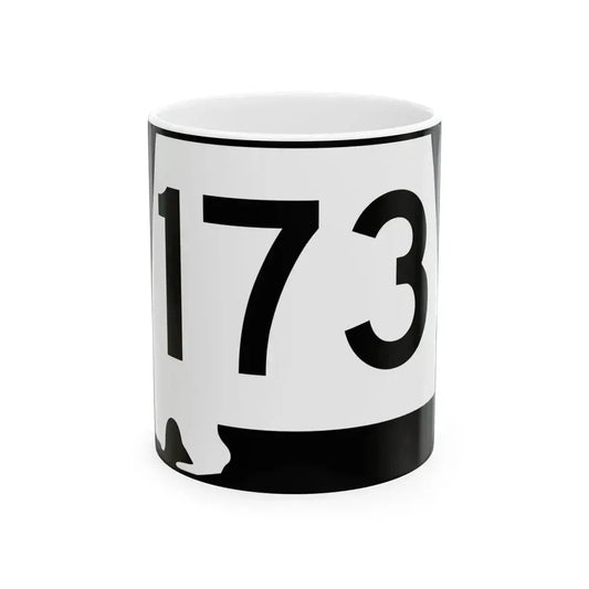 Alabama 173 (Alabama) (Road Sign) White Coffee Mug 11oz - Go Mug Yourself