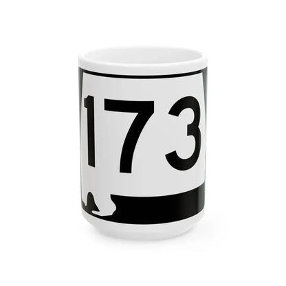 Alabama 173 (Alabama) (Road Sign) White Coffee Mug 15oz - Go Mug Yourself
