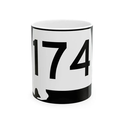 Alabama 174 (Alabama) (Road Sign) White Coffee Mug 11oz - Go Mug Yourself