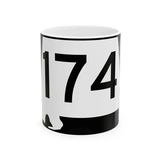 Alabama 174 (Alabama) (Road Sign) White Coffee Mug 11oz - Go Mug Yourself