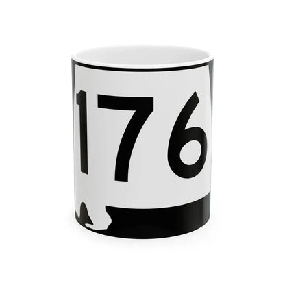 Alabama 176 (Alabama) (Road Sign) White Coffee Mug 11oz - Go Mug Yourself