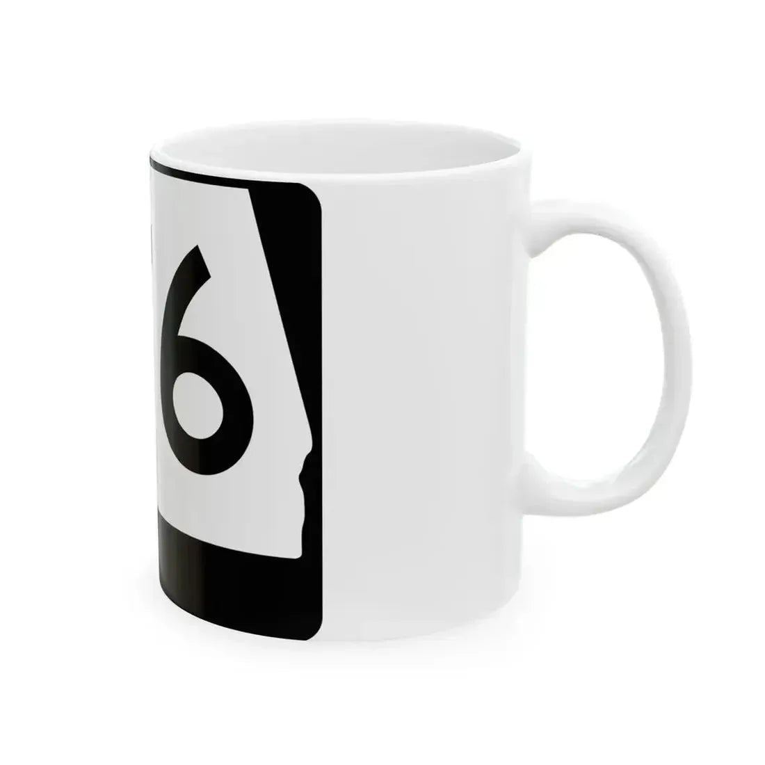 Alabama 176 (Alabama) (Road Sign) White Coffee Mug - Go Mug Yourself