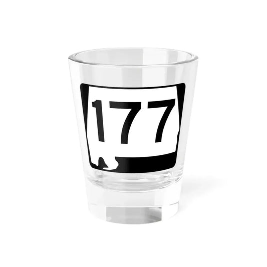 Alabama 177 (Alabama) (Road Sign) Shot Glass 1.5oz 1.5oz - Go Mug Yourself
