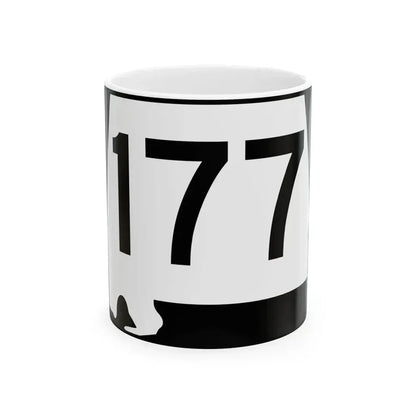 Alabama 177 (Alabama) (Road Sign) White Coffee Mug 11oz - Go Mug Yourself
