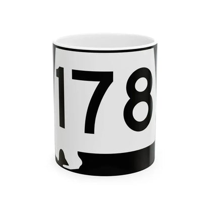 Alabama 178 (Alabama) (Road Sign) White Coffee Mug 11oz - Go Mug Yourself