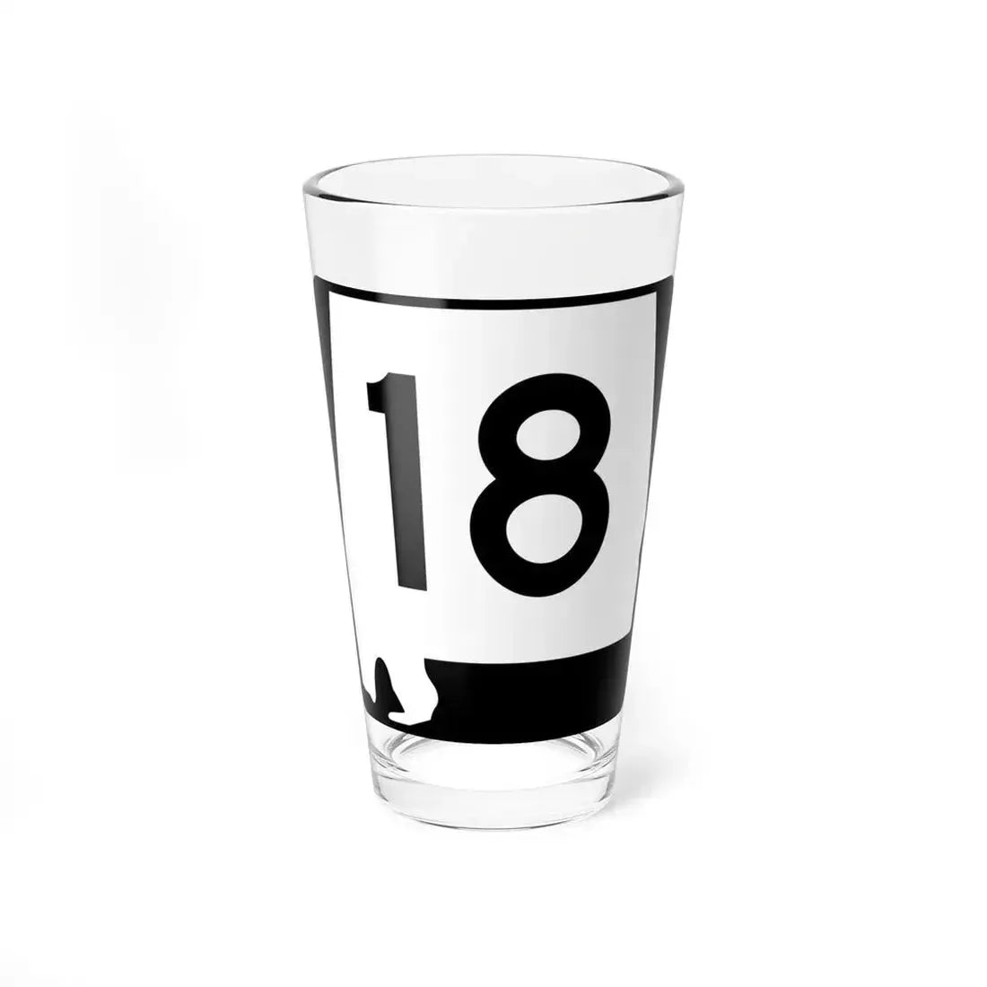 Alabama 18 (Alabama) (Road Sign) Pint Glass 16oz 16oz - Go Mug Yourself