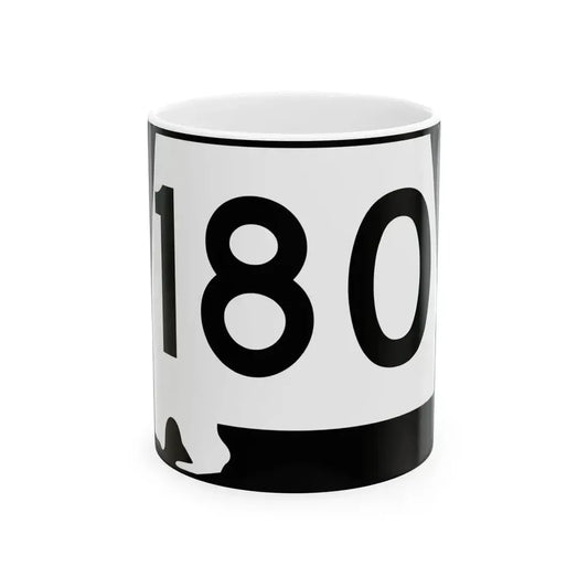 Alabama 180 (Alabama) (Road Sign) White Coffee Mug 11oz - Go Mug Yourself