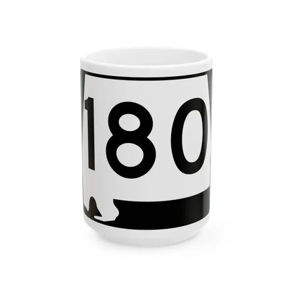 Alabama 180 (Alabama) (Road Sign) White Coffee Mug 15oz - Go Mug Yourself