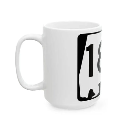 Alabama 180 (Alabama) (Road Sign) White Coffee Mug - Go Mug Yourself