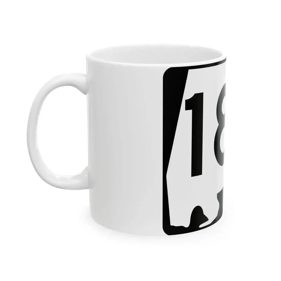 Alabama 180 (Alabama) (Road Sign) White Coffee Mug - Go Mug Yourself