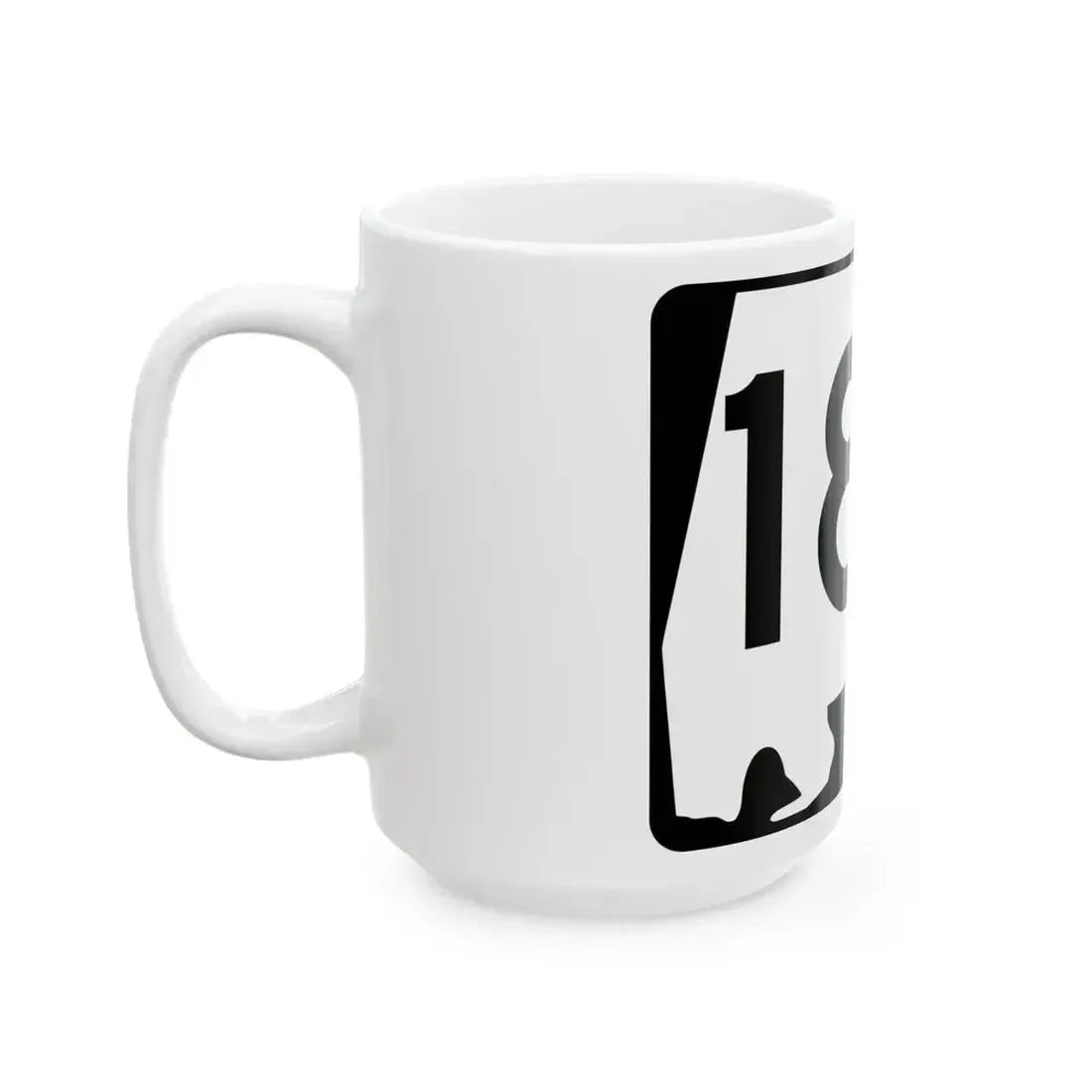 Alabama 180 (Alabama) (Road Sign) White Coffee Mug - Go Mug Yourself