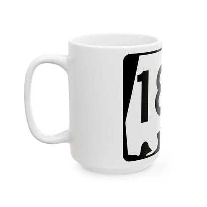 Alabama 180 (Alabama) (Road Sign) White Coffee Mug - Go Mug Yourself