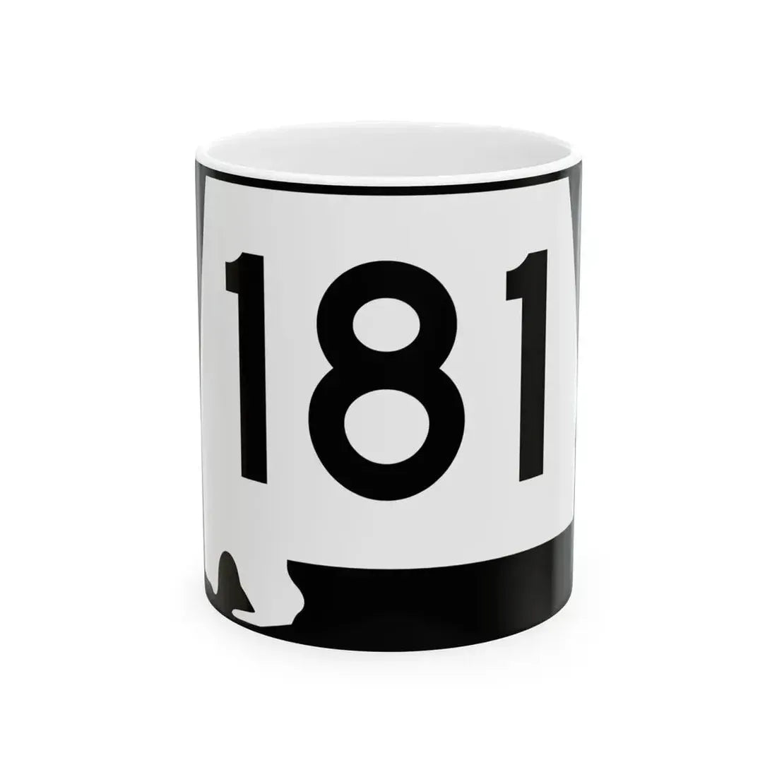 Alabama 181 (Alabama) (Road Sign) White Coffee Mug 11oz - Go Mug Yourself
