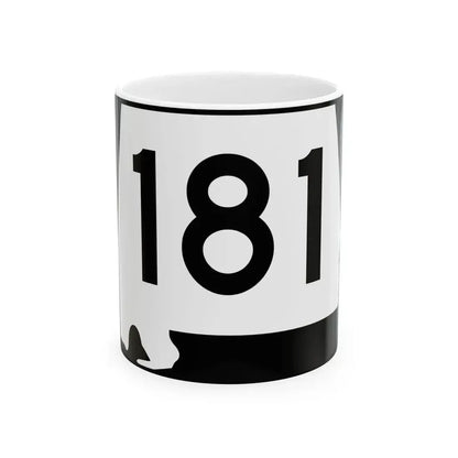Alabama 181 (Alabama) (Road Sign) White Coffee Mug 11oz - Go Mug Yourself