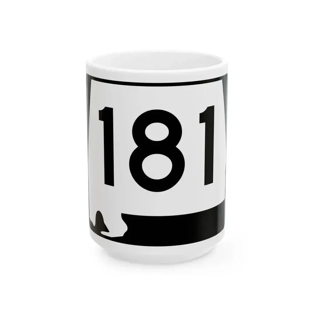 Alabama 181 (Alabama) (Road Sign) White Coffee Mug - Go Mug Yourself