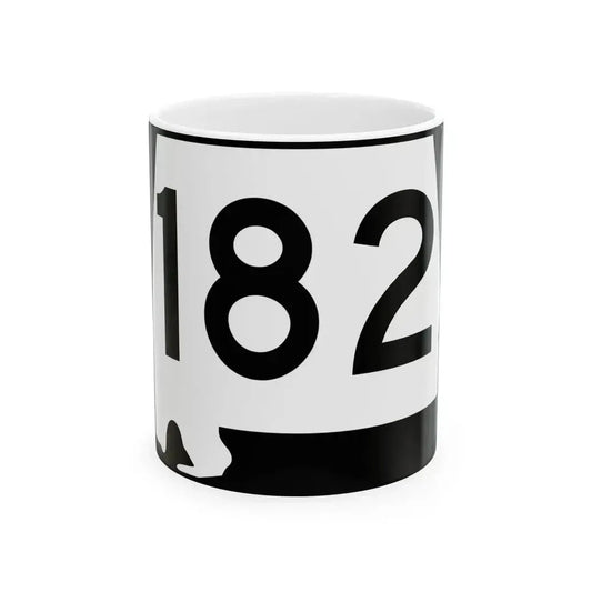 Alabama 182 (Alabama) (Road Sign) White Coffee Mug 11oz - Go Mug Yourself