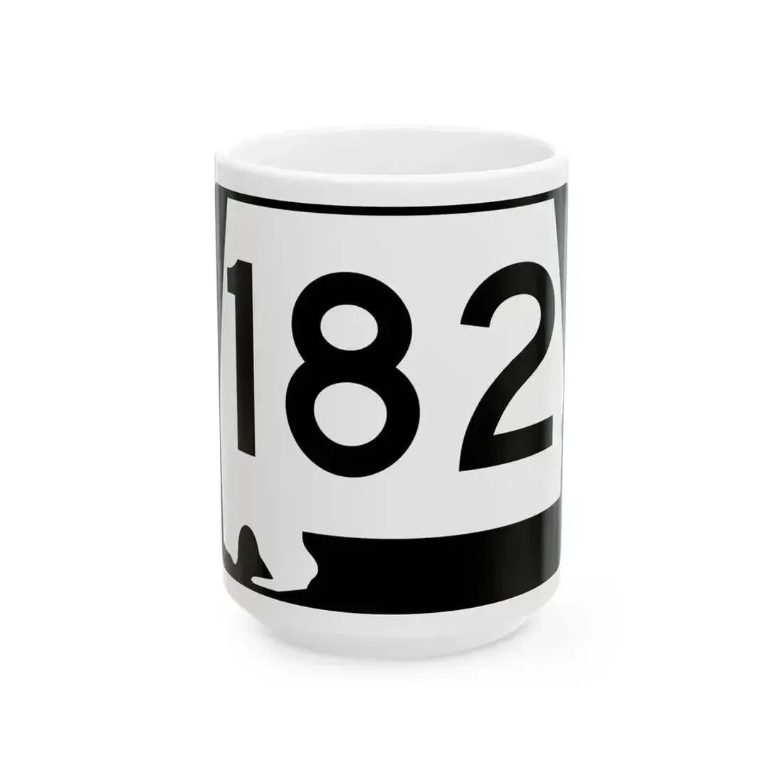 Alabama 182 (Alabama) (Road Sign) White Coffee Mug - Go Mug Yourself