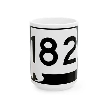 Alabama 182 (Alabama) (Road Sign) White Coffee Mug - Go Mug Yourself