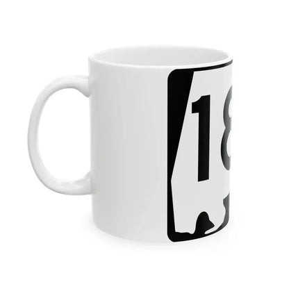Alabama 182 (Alabama) (Road Sign) White Coffee Mug - Go Mug Yourself