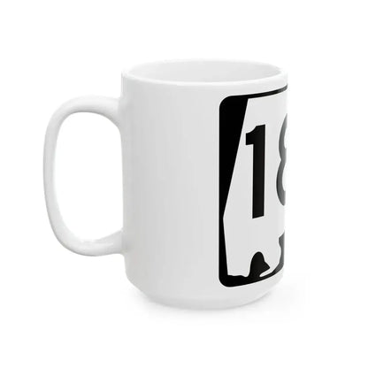 Alabama 182 (Alabama) (Road Sign) White Coffee Mug - Go Mug Yourself